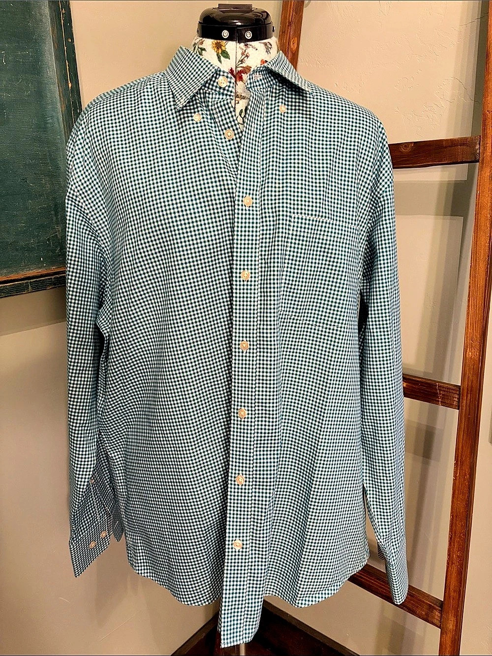 Charles Tyrwhitt Weekend Non-Iron Classic Fit Gingham Shirt XL